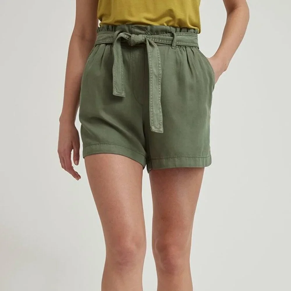 RW&Co Denim Shorts With Removable Sash XXL green shorts cargo olive green - Picture 2 of 15